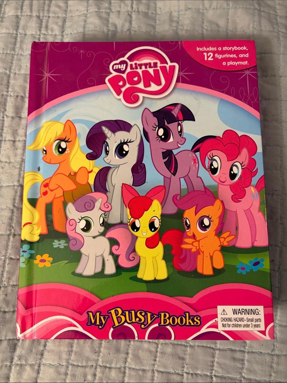 My Little Pony Book with Bright Pink Cover and Colorful Ponies